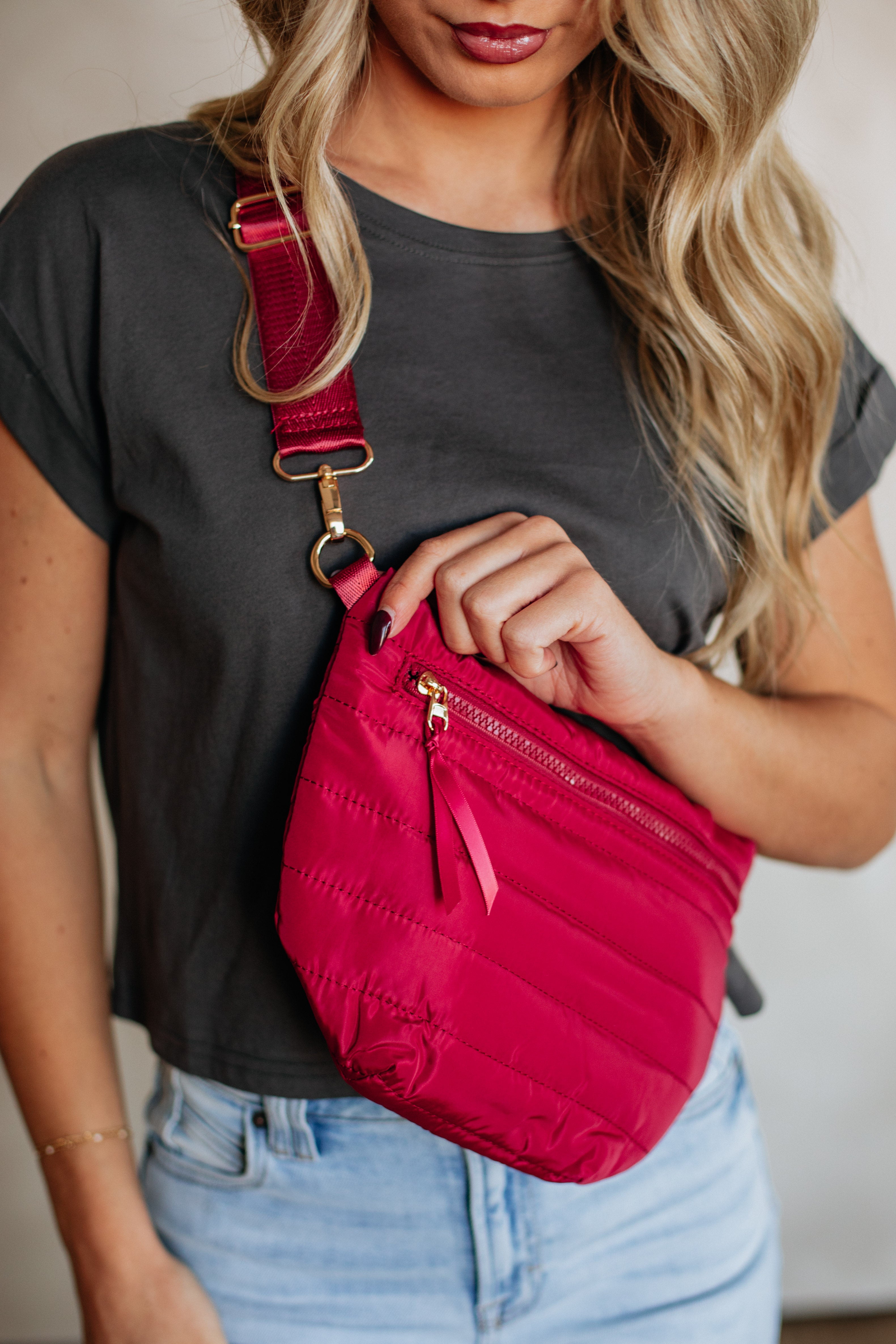 All I Need Belt Bag - Ruby