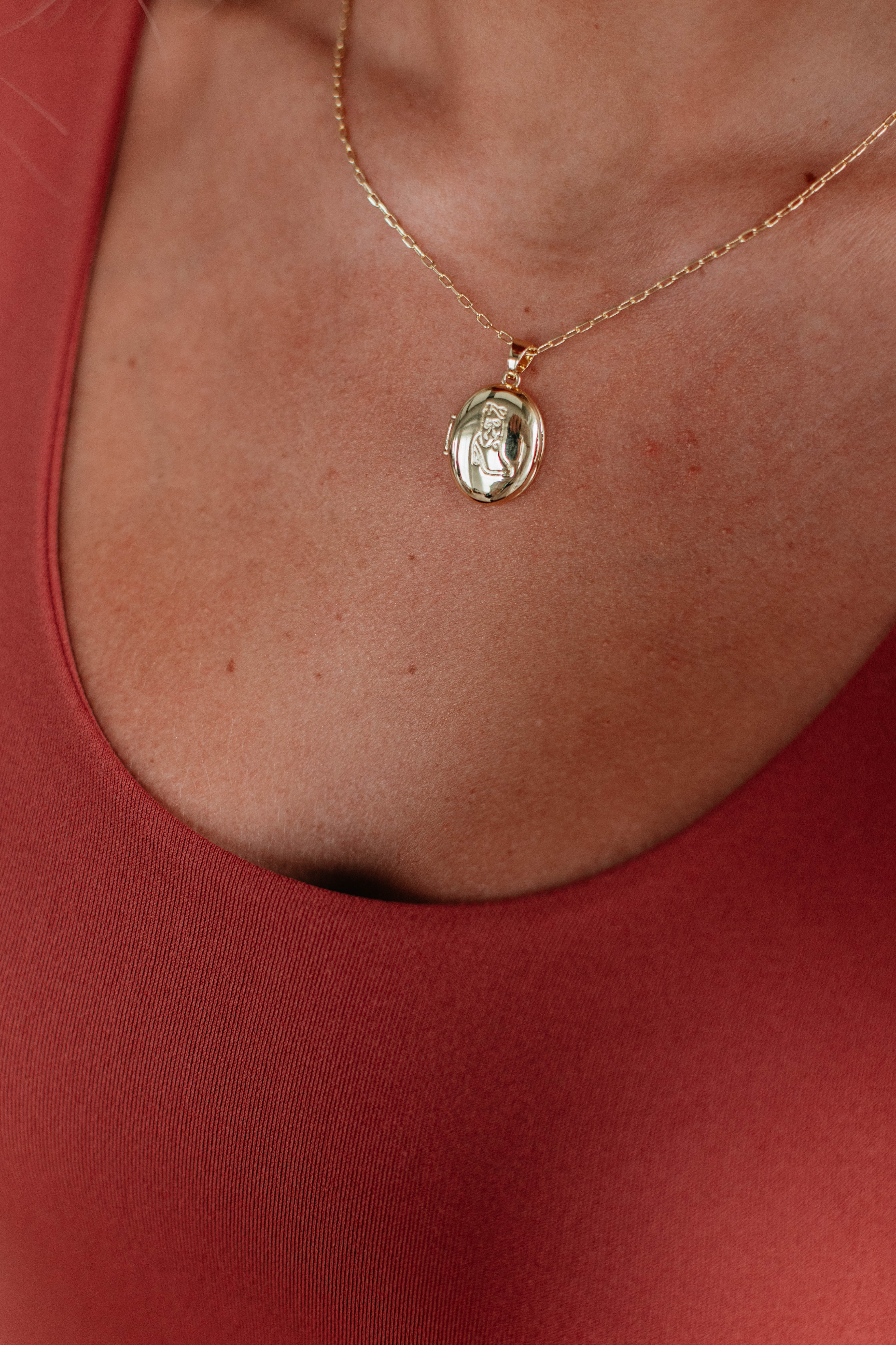 Cowboy's Promise Locket Necklace