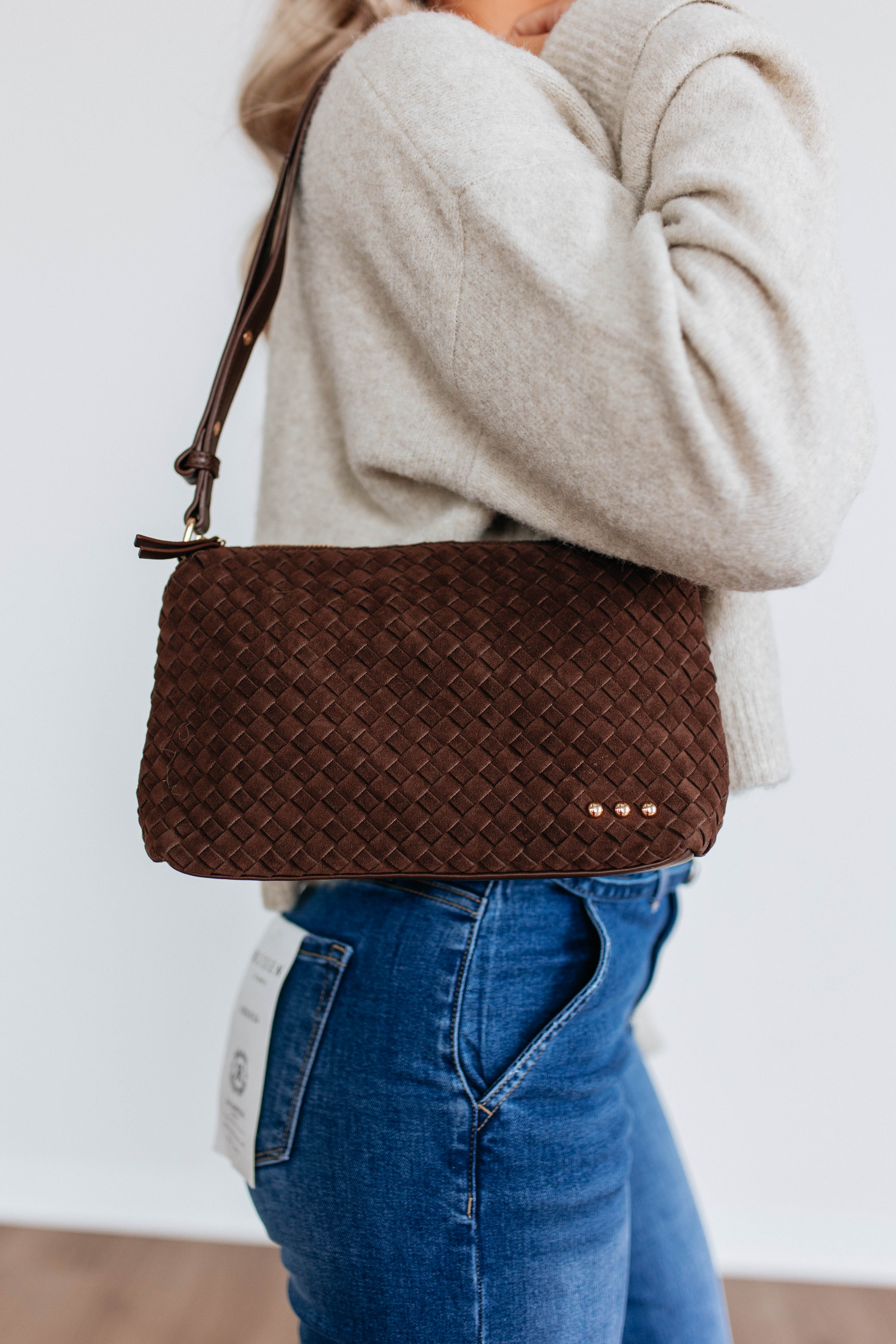 Fallon Suede Shoulder Bag