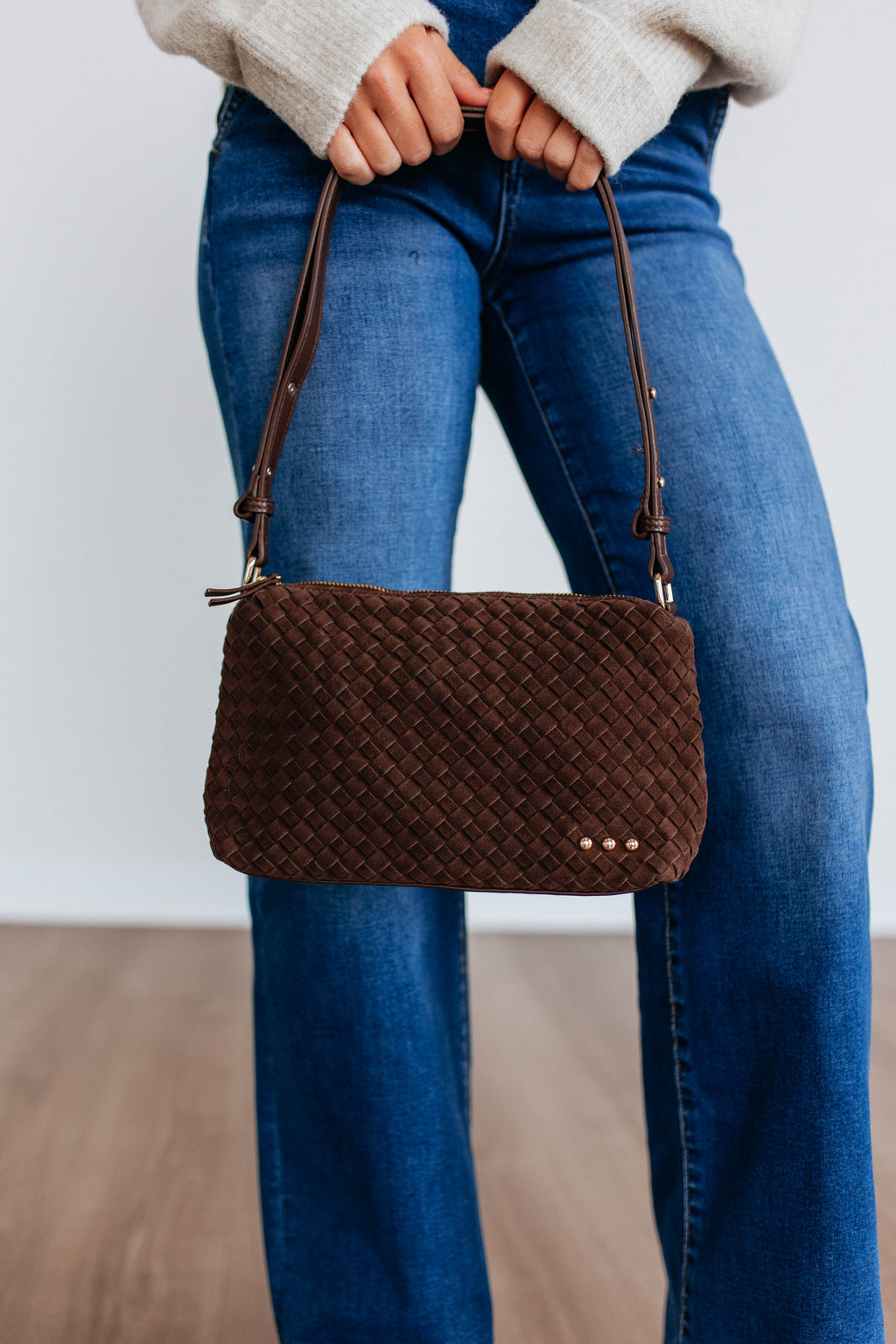 Fallon Suede Shoulder Bag