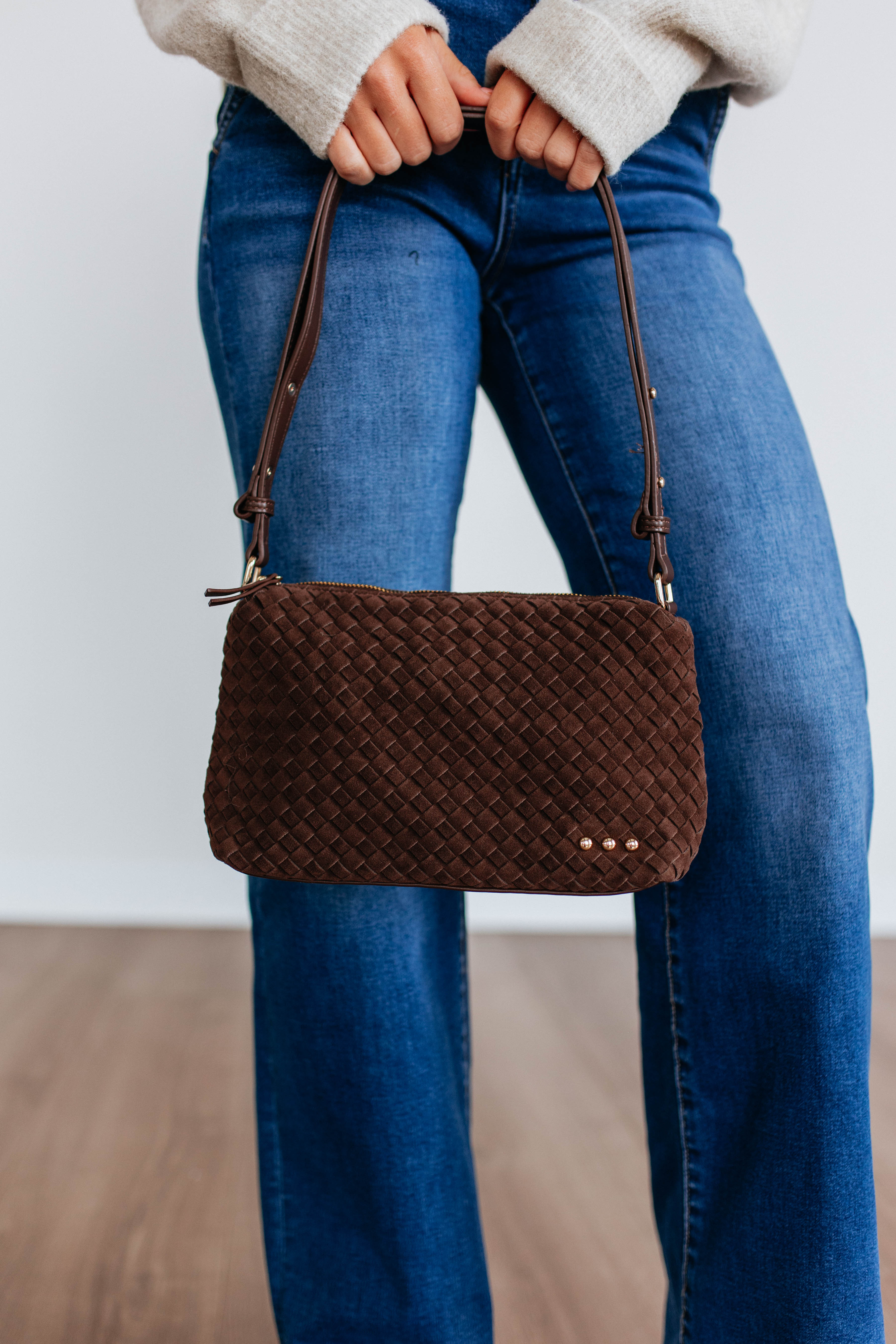 Fallon Suede Shoulder Bag