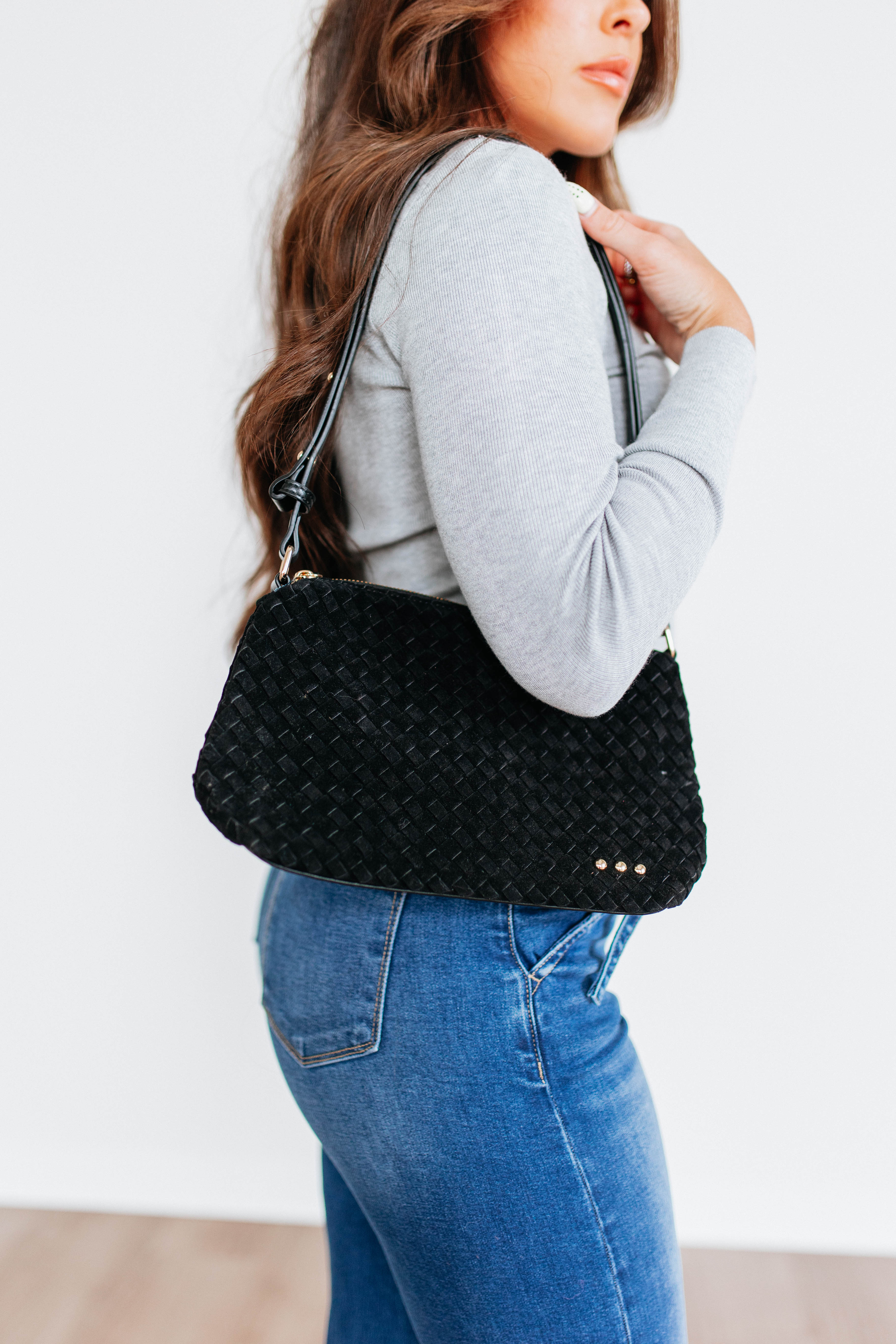 Fallon Suede Shoulder Bag