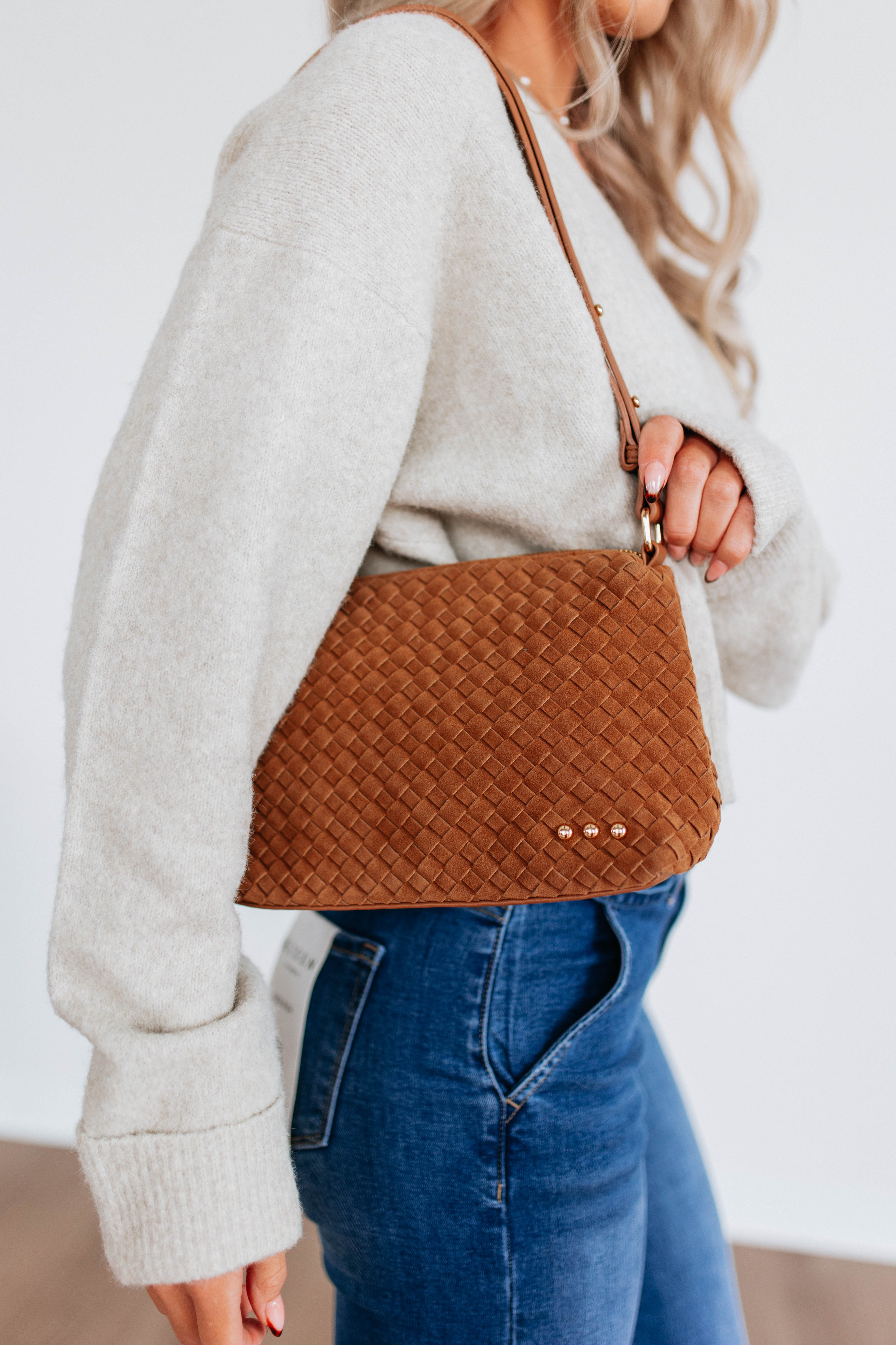 Fallon Suede Shoulder Bag