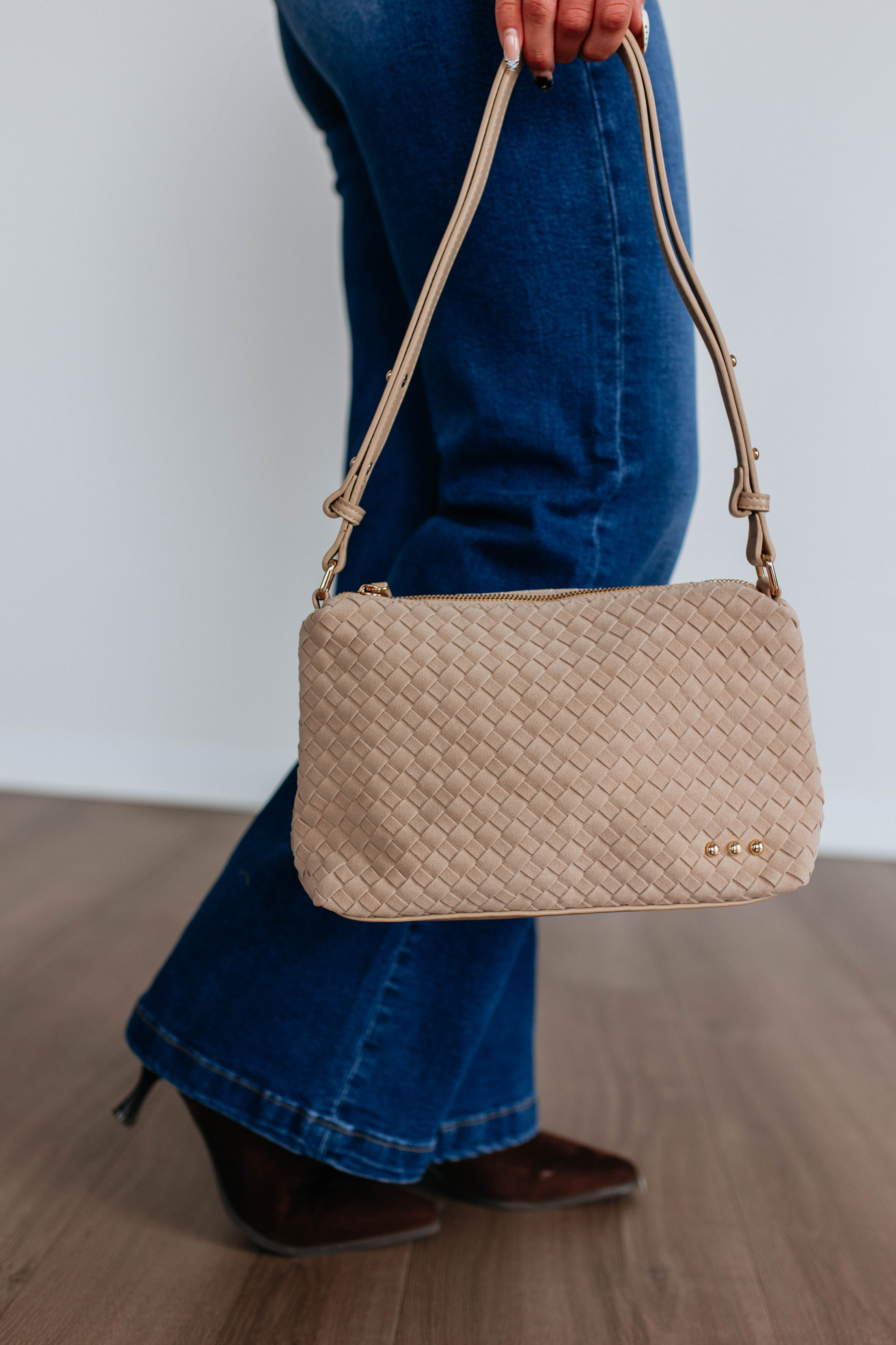 Fallon Suede Shoulder Bag