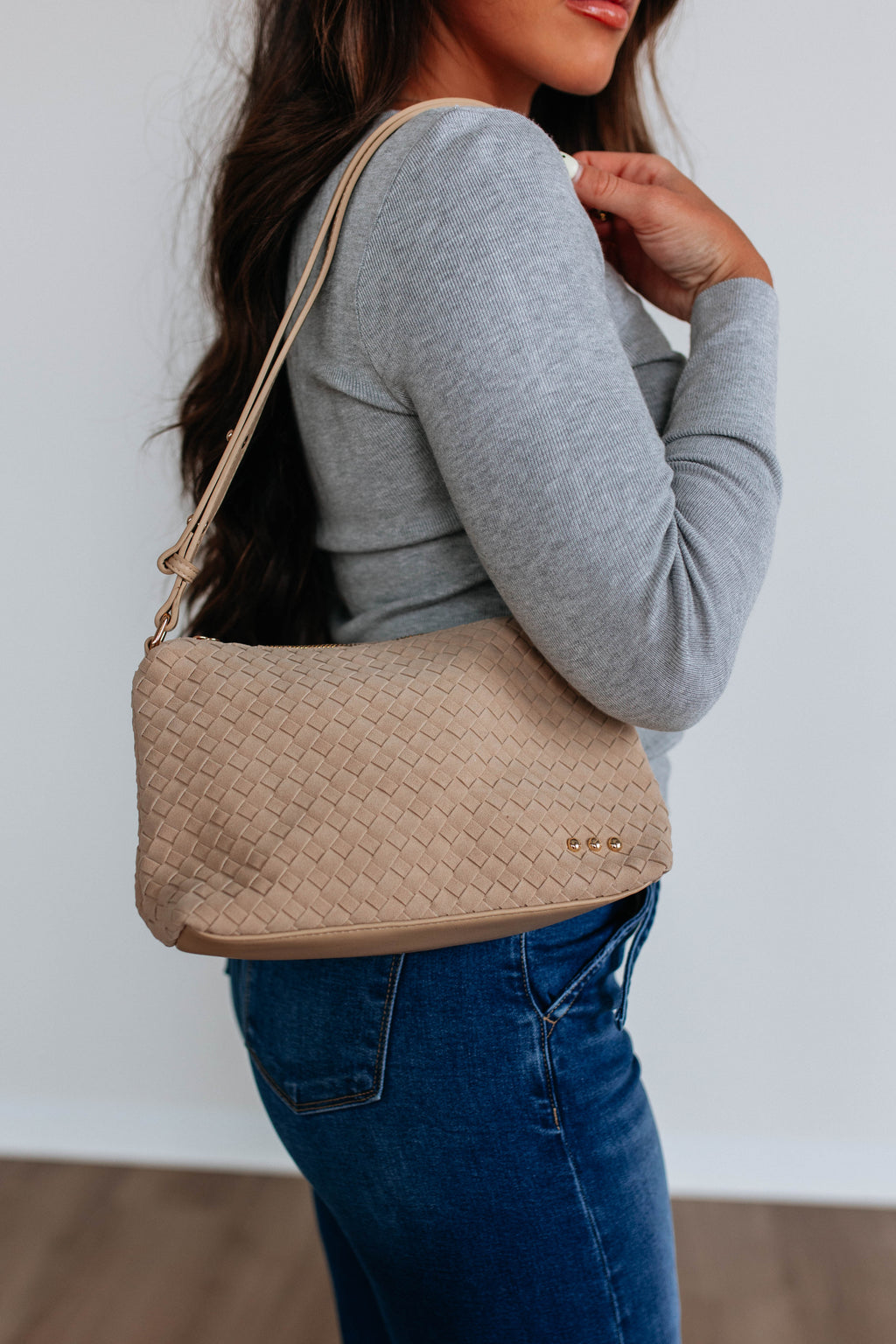 Fallon Suede Shoulder Bag