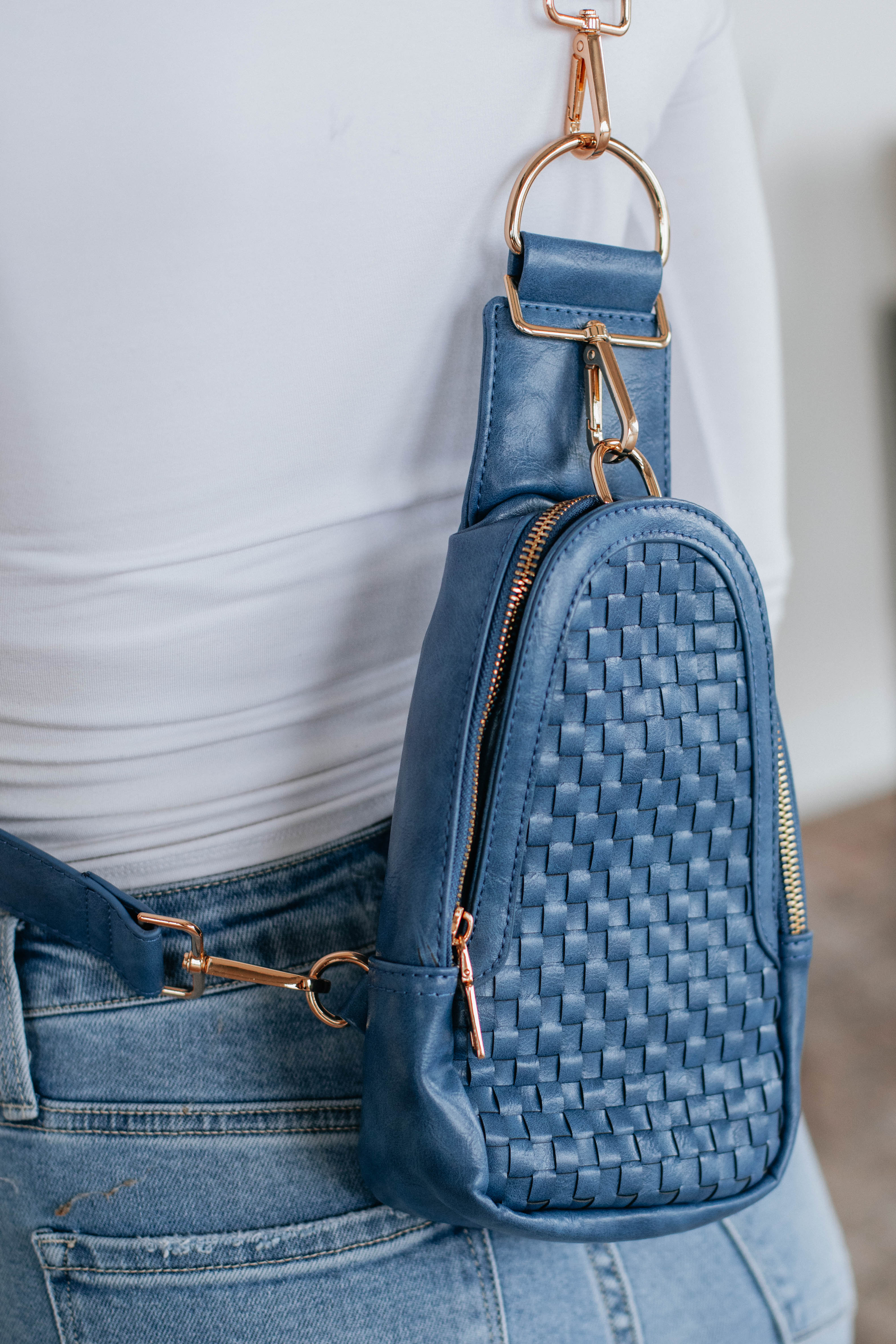 Mattie Crossbody Bag - Steel Blue