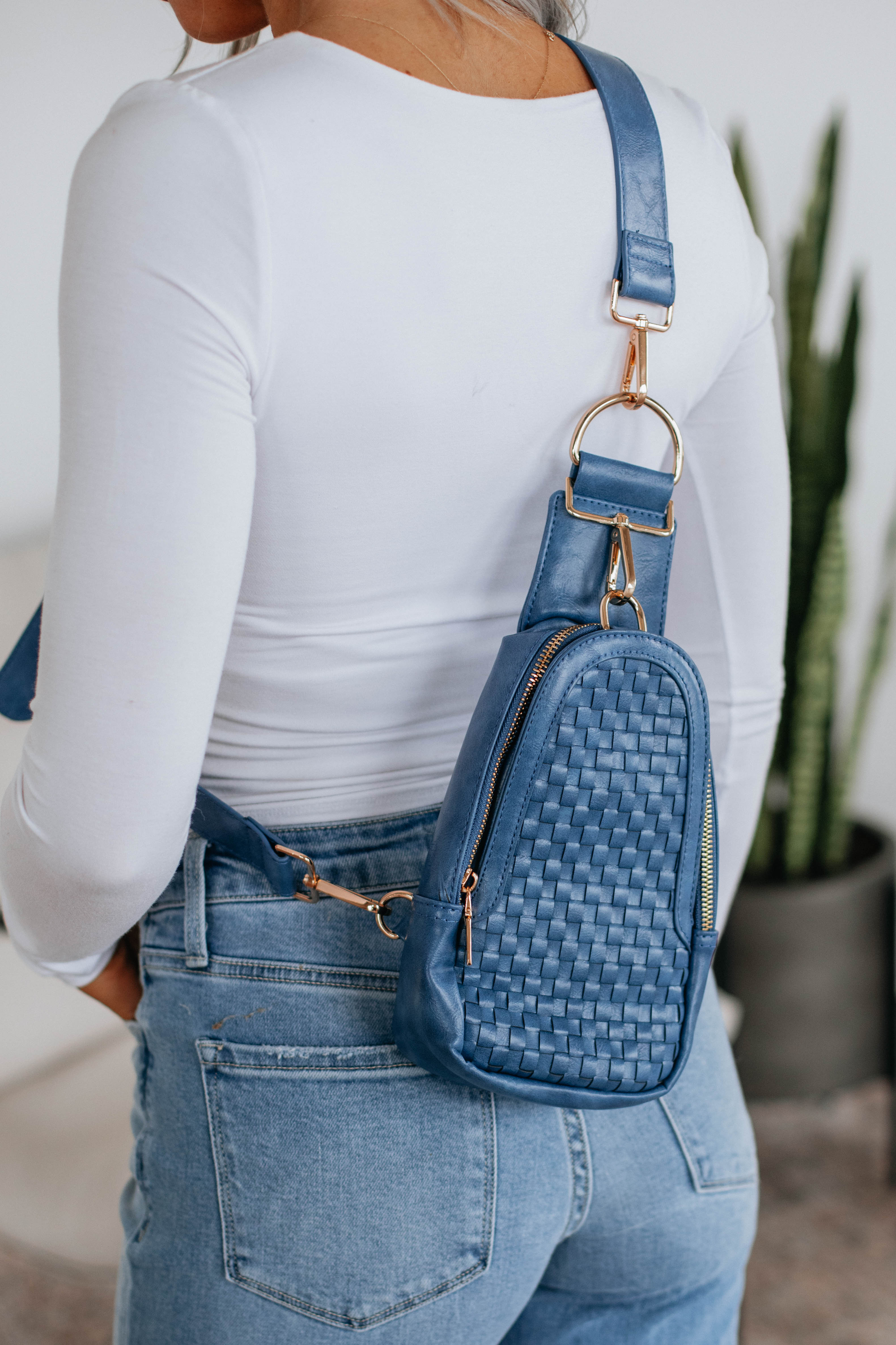Mattie Crossbody Bag - Steel Blue