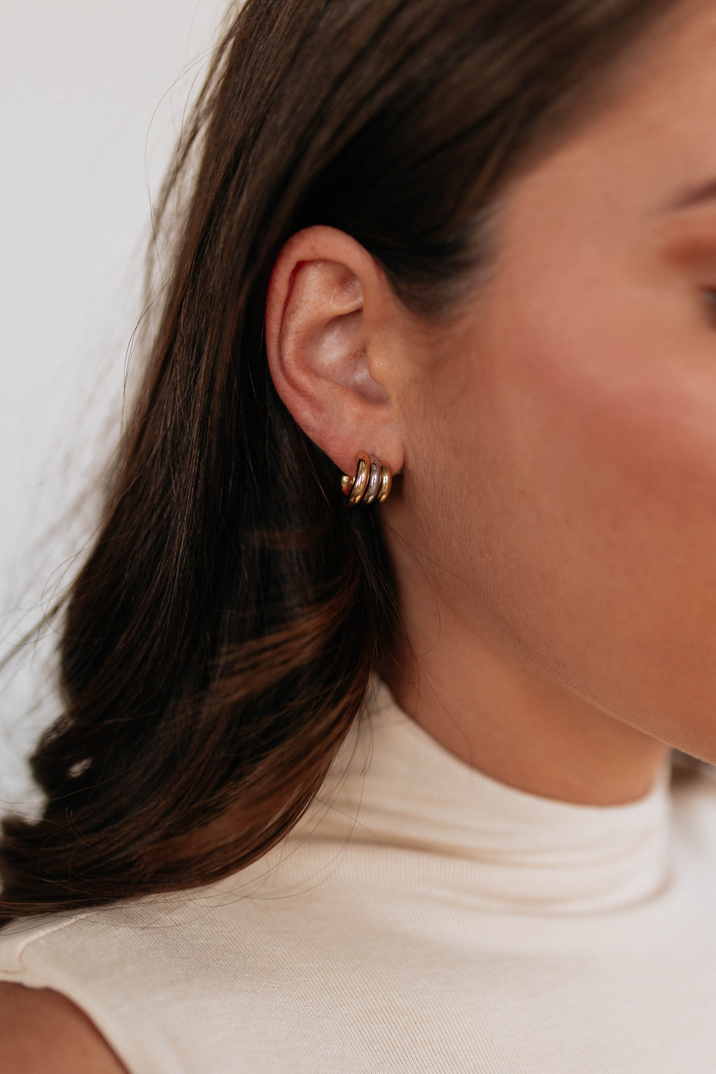 Aleenah Two-Tone Earrings